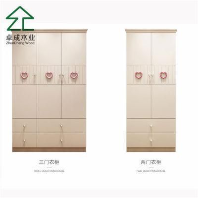 MDF White Spray Paint Children&prime;s Closet with Door