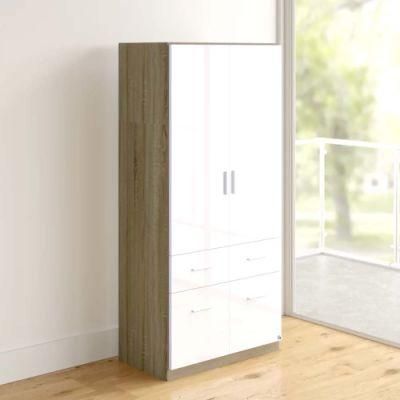 Cheap Price Wholesale Indoor Wooden Furniture Locker Bedroom Wardrobe