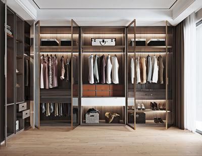 Oppein Handle Less Minimalist Design White Lacquer Wardrobes