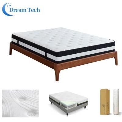 Wholesale Double Twin Soft Bedroom Sleepwell Pocket Spring Mattress with Foam