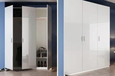 Modern Design White Lacquer Closet Sliding Door
