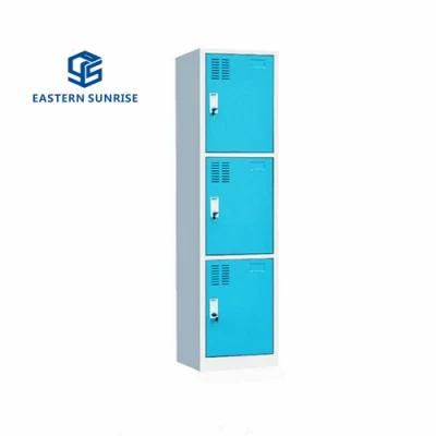 Three Tiers Locker for Storage Clothes Bag Cap Cabinet Home Furniture