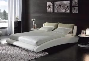 Curve Shape Design High Grade Leather Bed