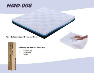 Dreamleader/OEM Medium Compress and Roll in Carton Box Coconut Fiber Mattress Gel Memory