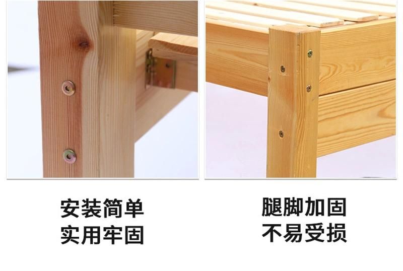 Hot Sales Multi-Specification Single Solid Wooden Bed