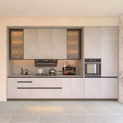 Modern MDF Wooden Furniture Modular Cupboard Fitted Kitchen Cabinets