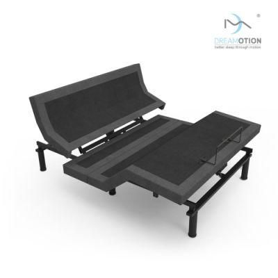 Factory Price Metal Adjustable Bed Frame Home Furniture Adult Electric Adjustable Massage Bed