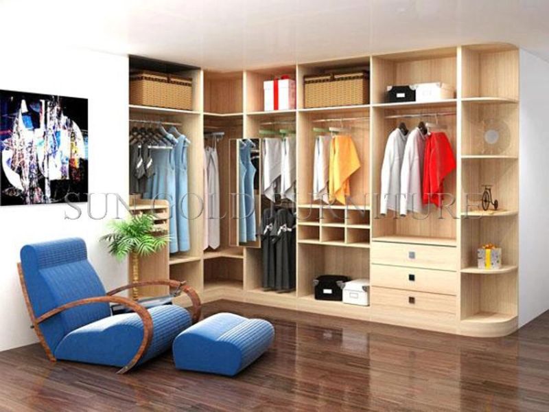 Modern High End Bedroom Wardrobe with Mirror (SZ-SW005)