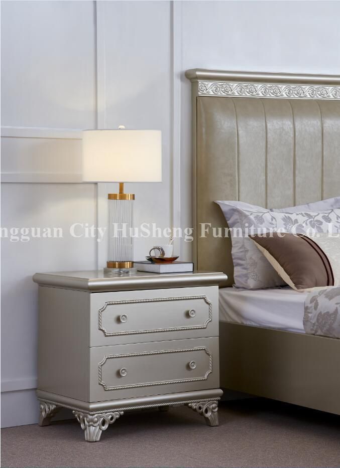 King Size Bed Bedroom Turkey and Mattress Double (HS-058)