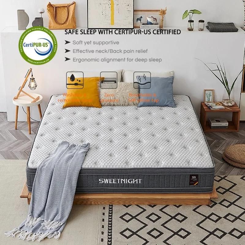 Mattress in Box Compressed Natural Latex King Size Memory Foam Mattress