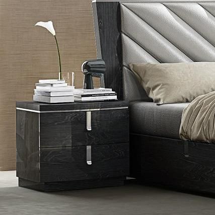Nova Mhca002-Gp 2 Drawer End Table Bedside Table Night Stand with Bin Drawer