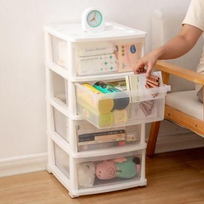 44t13 Eco-Friendly Dustproof Plastic Clothes Toys Cabinet Home Furniture Living Room Baby Drawer Storage Cabinet