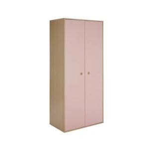 Moden Design Factory Price Pink Wooden Armoire Wardrobe