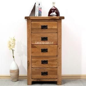 Oak Wood Cabinet with 5 Drawers (GF-OA004)