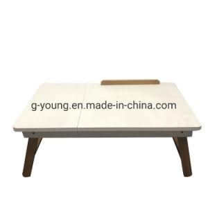 Wood Bamboo Adjustable Portable Folding Bed Laptop Table