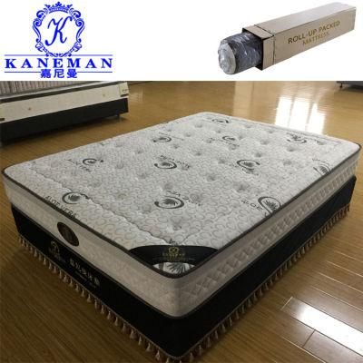 Good Sleeping 8inch Foam Encased Pocket Spring Mattress Rolled Pack in a Box
