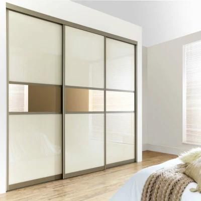 Bedroom Sliding Door Lacquer Glass Wardrobe