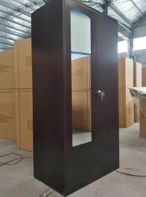 Steel Bedroom Wardrobe Closet Cabinet Godrej Metal Clothes Storage Simple Almirah Wardrobe Design