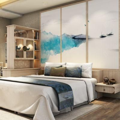 Chinese Custom Wooden Home Furniture Modern Sliding Door Bedroom Wardrobe