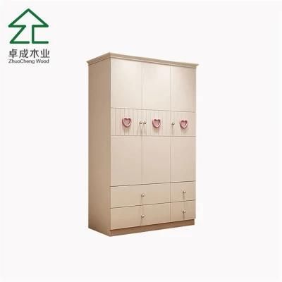 Density Board White Spray Paint Children&prime;s Closet with Door