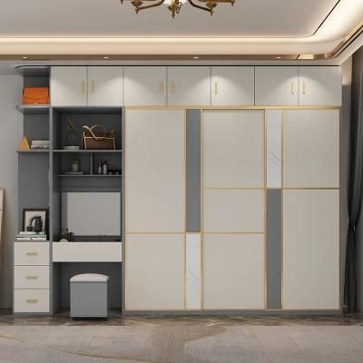 Nordic Simple Design Sliding Door Combination Wardrobe