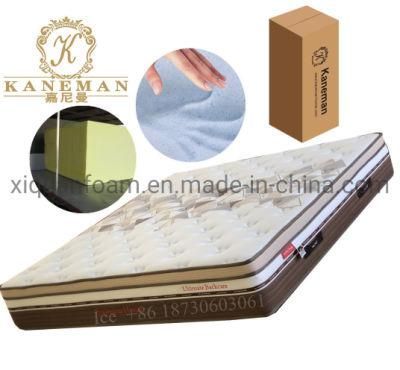 Custom Euro Top Pocket Spring Mattress Memory Foam Hotel Mattress