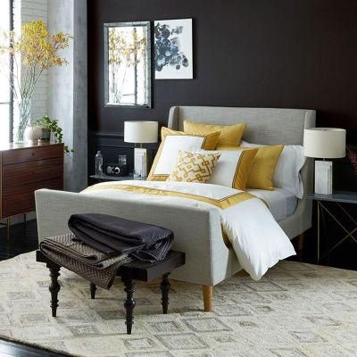 Wooden Bed Detachable Bed Square Bed Wholesale Modern Upholstered Bed Furniture