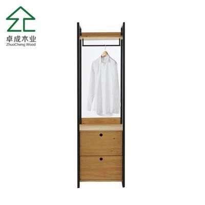 Modern Modular Bedroom Wardrobe Simple Metal Steel Mesh Detailing Design