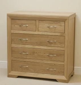 Living Room Furniture/Solid Oak 5 Drawers Chest