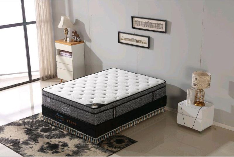 12 Inch Spring Mattress on Pallet Euro Top Continuous Spring Mattress Wholesale Cheap Price
