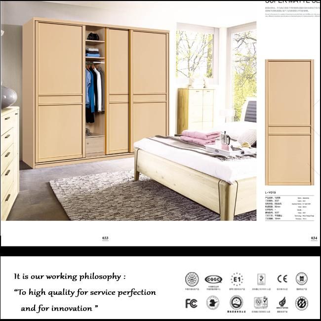 Bedroom Wall Wardrobe Closet Design (ZHUV)