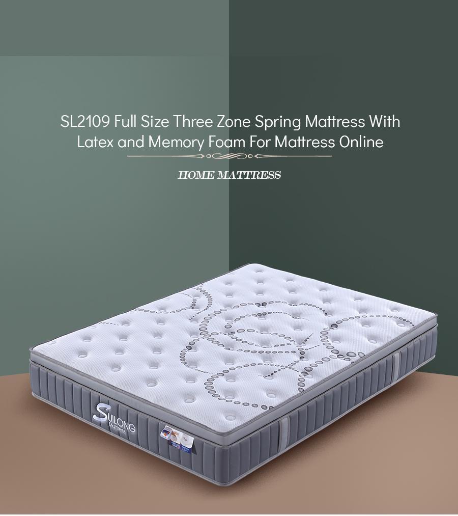 King Size Latex Memory Foam Medium Rolled Mattress for Home Furniture (SL2109)
