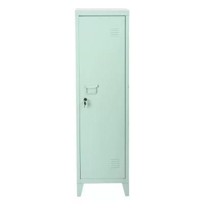 Metal Colorful Single Door Multi-Layer Storage Cabinet with Feet