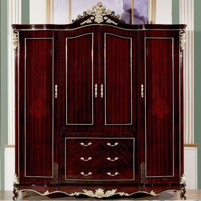 Wholesale Bedroom Furniture Wood Wardrobe in Optional Cabinet Color