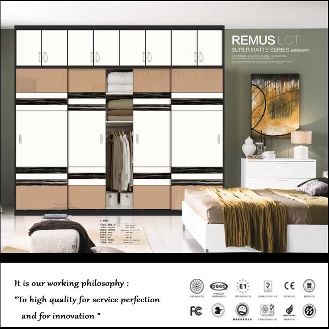 Bedroom Wall Wardrobe Closet Design (ZHUV)