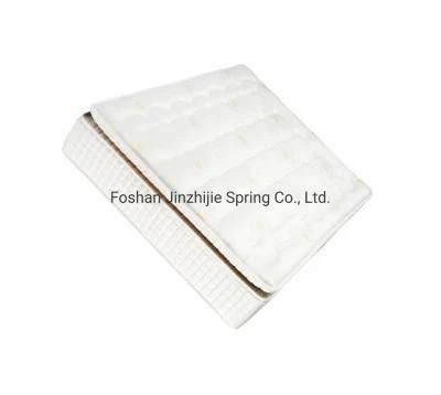 Compress Roll-up-Package Natural Latex Memory Foam Mattress with 7-Zone-Pocket-Coil-Spring-Hotel/Home/Bedroom/Furniture/Mattresses