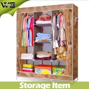 Foldable Simple 2 Door Wardrobe Organiser for Bedroom