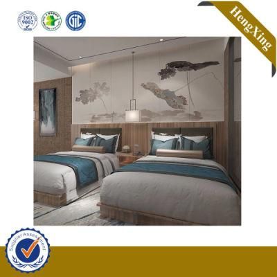 Economical Business Hotel Furniture Bedroom Furniture Set Double Bed