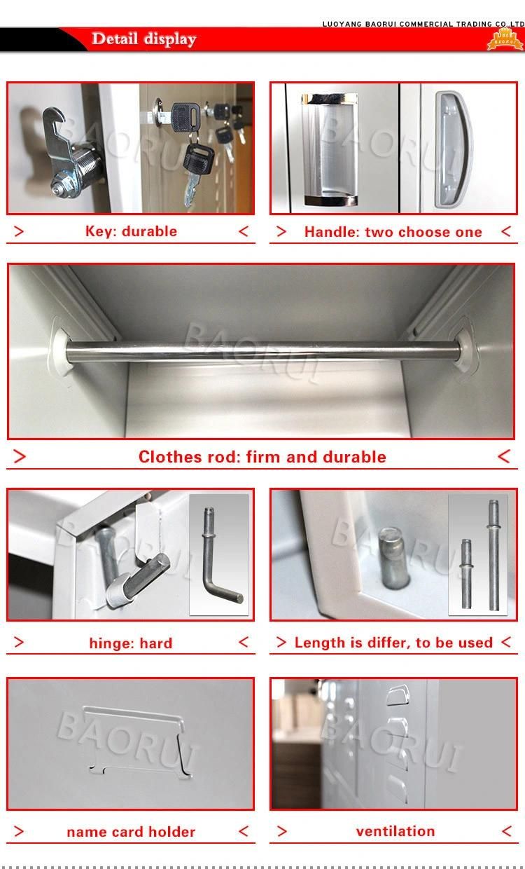 Durable Storage Locker Wardrobe/Steel Wardrobe/Metal Wardrobe