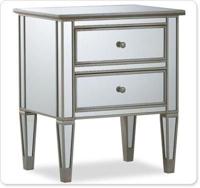 England Modern Mirrored Furniture for Bedroom Customize Nightstands