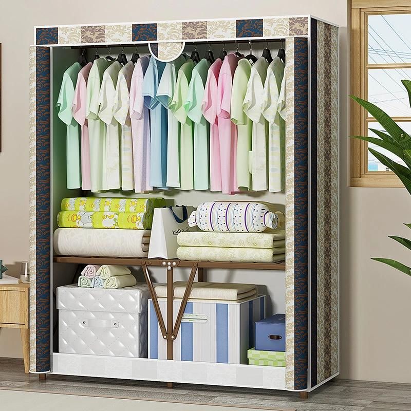 Fashionable Foldable Large-Capacity Installation-Free Wardrobe Storage Cabinet