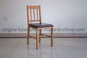 Oak Dining Chair with PU Cushion