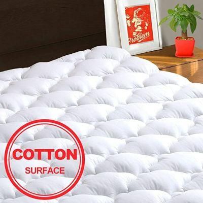 Mattress Pad Cover Full Size, Cooling Mattress Topper, 400 Tc Cotton Pillow Top with 8-21 Inch Deep Pocket
