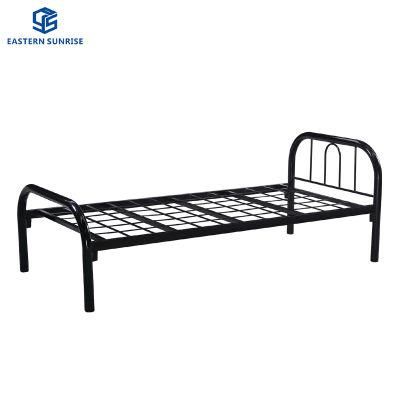 Factory Wholesale Metal Single Bed for School Hospital Army Hotel