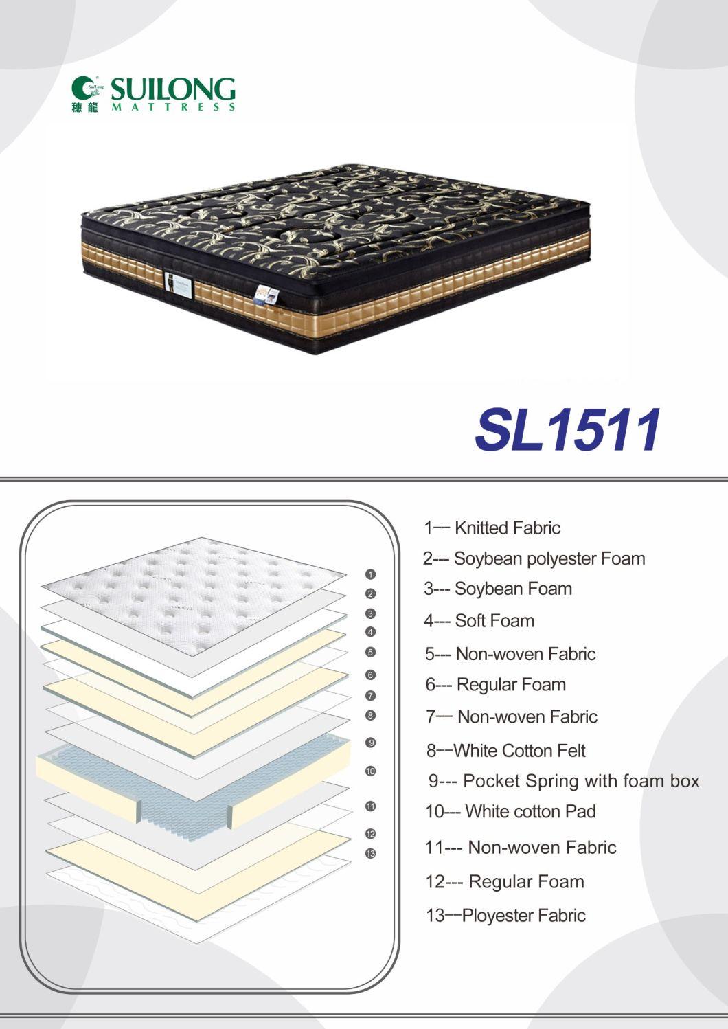 Small Single Mattress Nature Fresh Modern Bedroom Furniture Pocket Spring Mattress