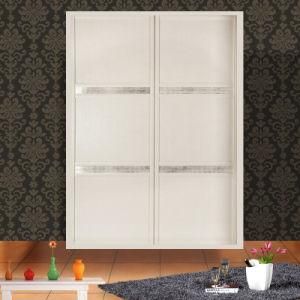 Popular Decorative Aluminium Solid Wood Silding Doors for Wardrobe V3258 Pretty V. (B)