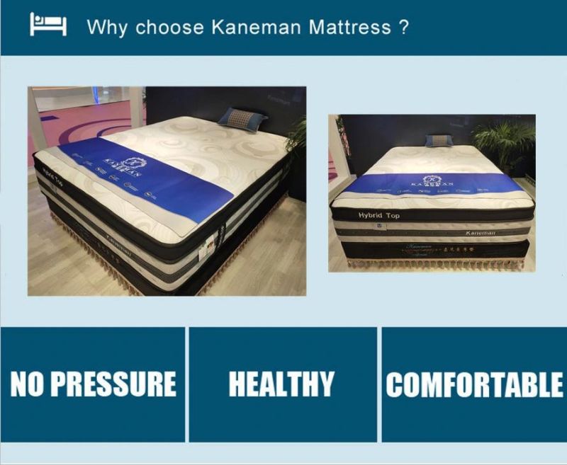 Comfort Latex Mattress Pocket Spring Bed Mattress Roll Packed in Box