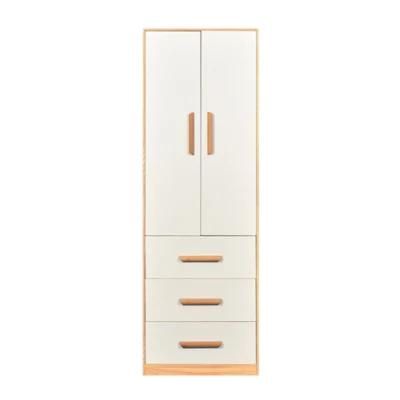 Color/ Customized New Style Wood Grain Steel Clothing Hanging Rack Metal Wardrobe