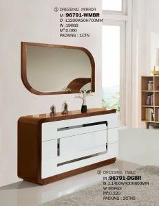 MDF Veneer Dressing Table with Mirror Bedroom Set Dresser Modern Home Furniture