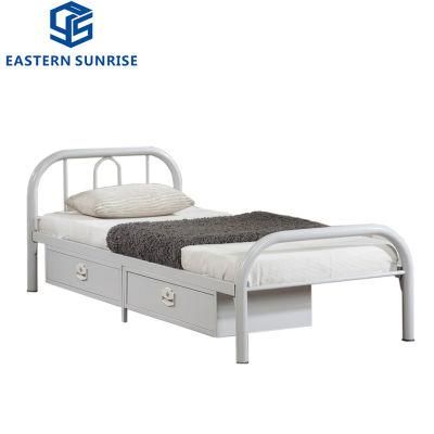 a Single Metal Bed for The Children&prime;s Bedroom